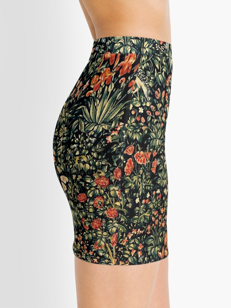 Floral tapestry shop pencil skirt