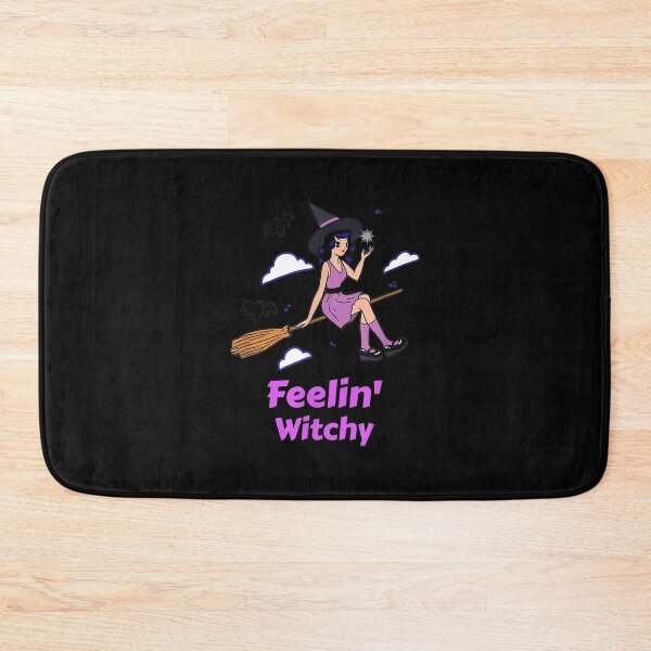 Item preview,  Feelin Witchy Funny Halloween Sorceress Witch With Broom designed and sold by suzanso.