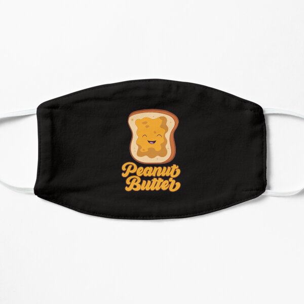 Funny Peanut Butter Sandwich Peanut Butter Flat Mask