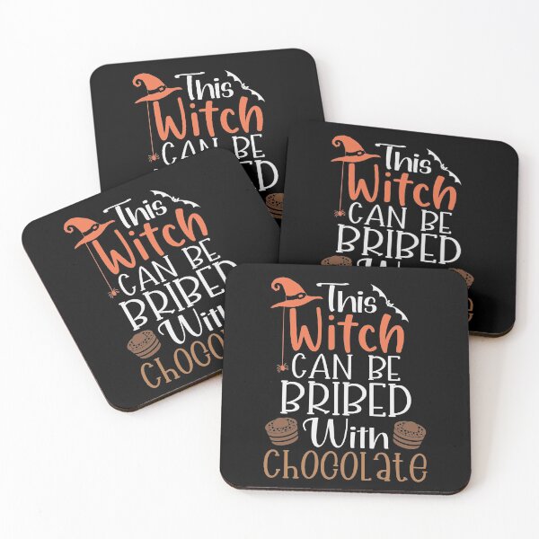 Item preview, This Witch Can Be Bribed With Chocolate Funny Halloween Gift Idea / Chocolate Lover Gifts designed and sold by Chamssou.