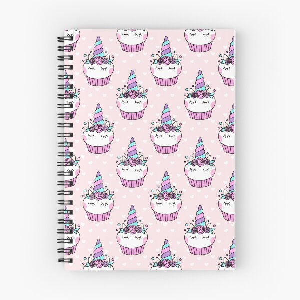Item preview, Cute Unicorn Cupcake Pattern on a Pink Background with White Heart, Unicorn Cupcake Pattern, Cupcake Pattern, Unicorn, Cupcake designed and sold by graphic-genie.