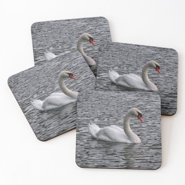 Item preview, A white swan on a wavy river designed and sold by Ann Biddlecombe.