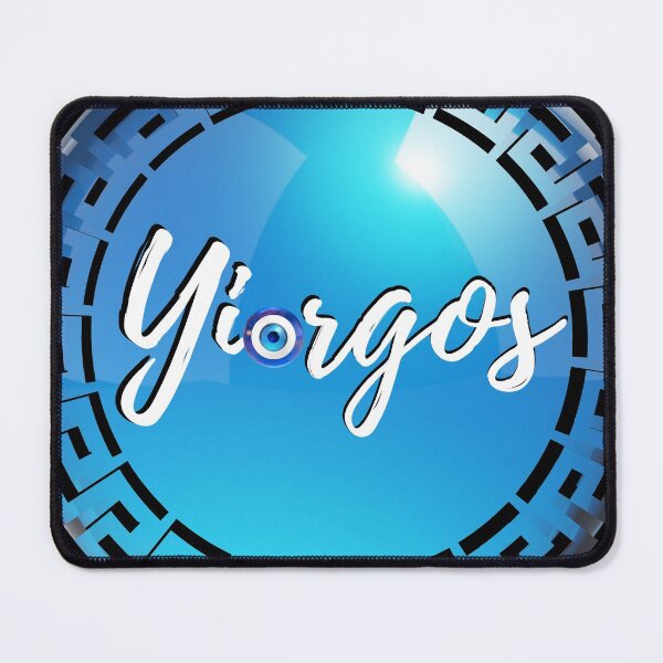 Item preview, Sky Blue Greek Key Yiorgos Logo designed and sold by Yiorgos Designs.