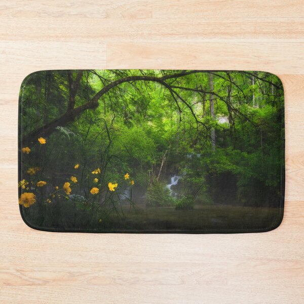 Item preview, Magical forest with yellow flowers and waterfall designed and sold by Patrik Lovrin.