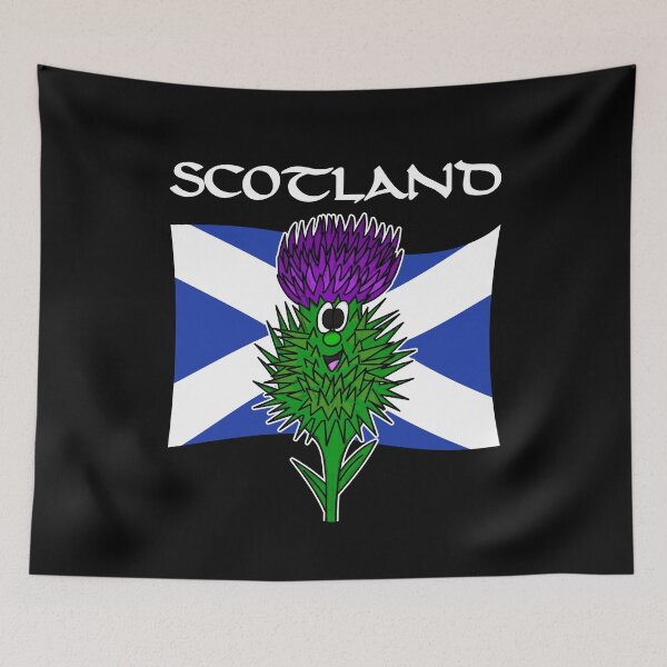 Artikelvorschau, Schottische Distel Schottland Flagge St Andrews Day entworfen und verkauft von doodlerob.