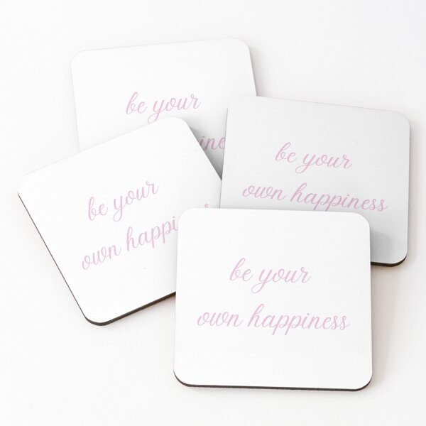 Item preview, be your own happiness white and pink designed and sold by LePetitAtelierG.