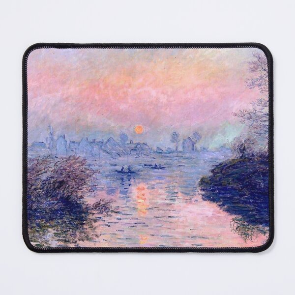 Item preview, Claude Monet: Sunset on the Seine at Lavacourt, Winter Effect designed and sold by Art Outlaws.