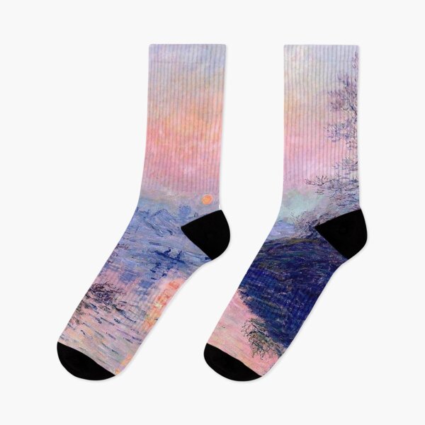 Item preview, Claude Monet: Sunset on the Seine at Lavacourt, Winter Effect designed and sold by Art Outlaws.