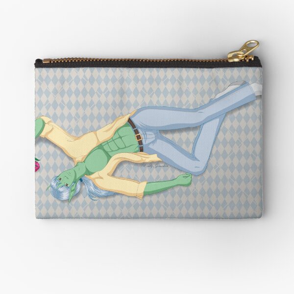 Suko with a Rose Zipper Pouch