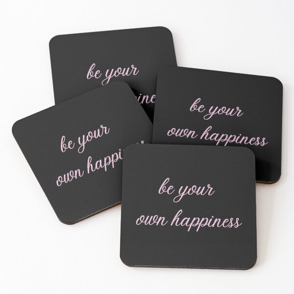 Item preview, be your own happiness black and pink designed and sold by LePetitAtelierG.