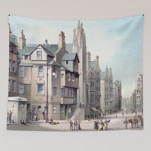 Item preview, Vintage Illustration of John Knox's House, Edinburgh designed and sold by yourscotland.