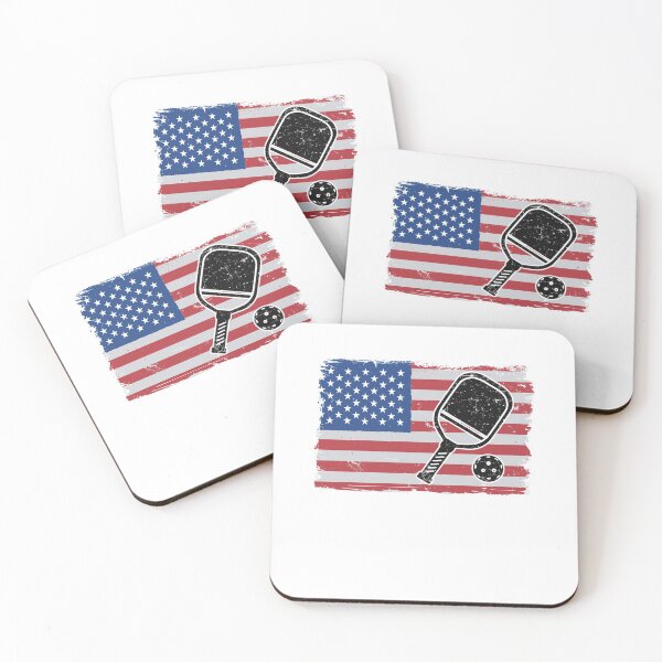 Item preview, American Flag US 4th Of July Pickleball Funny Pickleball designed and sold by Stronzi.