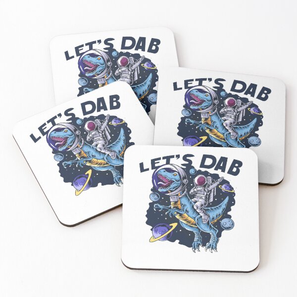 Item preview, Let's dab dinosaur astronaut designed and sold by quyenthoai.