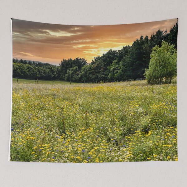 Item preview, Wild Flower Meadow Sunset designed and sold by manateevoyager.