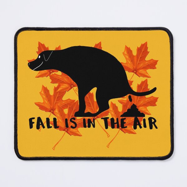 Item preview, Dog Pooping in Leaves Dog Poop Humor designed and sold by Willyboy16.