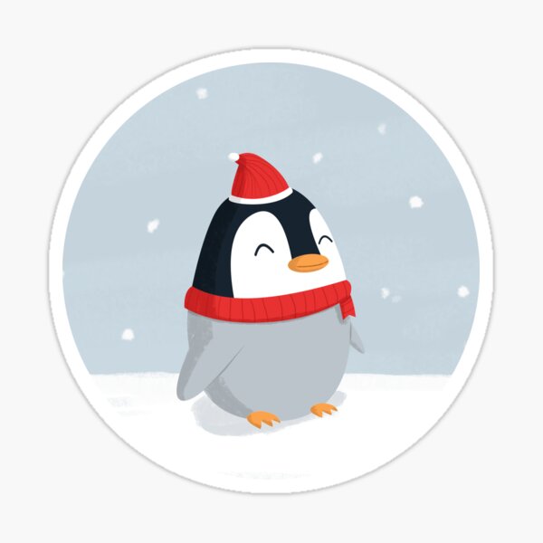 Christmas Penguin Sticker