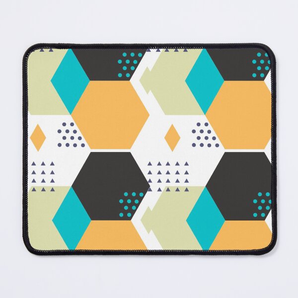 Item preview, Geometric Black and orange pattern designed and sold by Rislam.