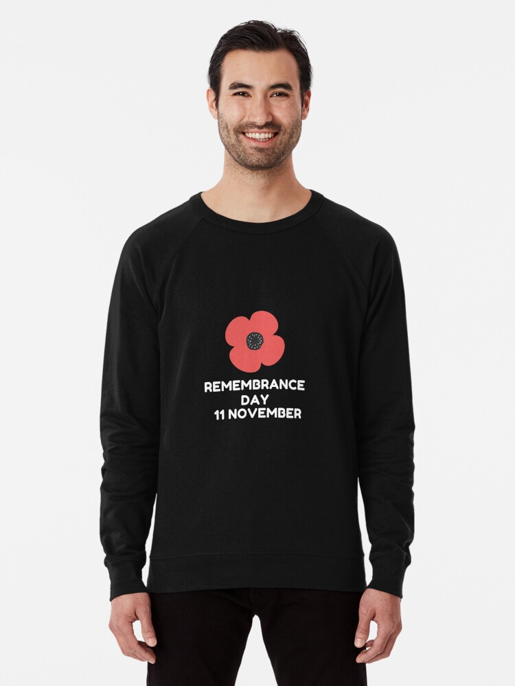 Discover 11 november, Remembrance Day Lightweight Sweatshirt