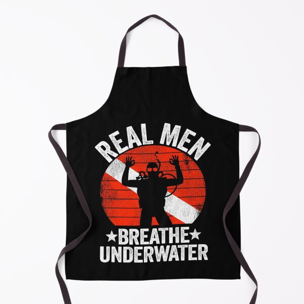 Item preview, Real Men Breathe Underwater Scuba Diving Diver Down Flag designed and sold by Stronzi.