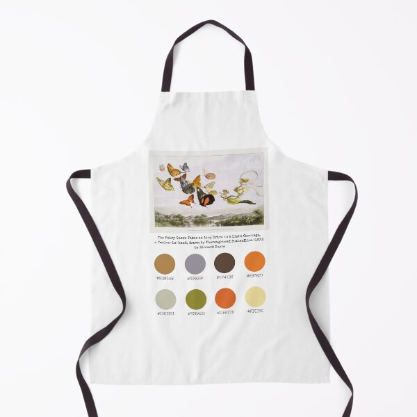 Item preview, Colour Palette of The Fairy Queen Takes an Airy Drive in a Light Carriage, a Twelve–in–hand, drawn by Thoroughbred Butterflies (1870) by Richard Doyle designed and sold by CoffeewithAnh.