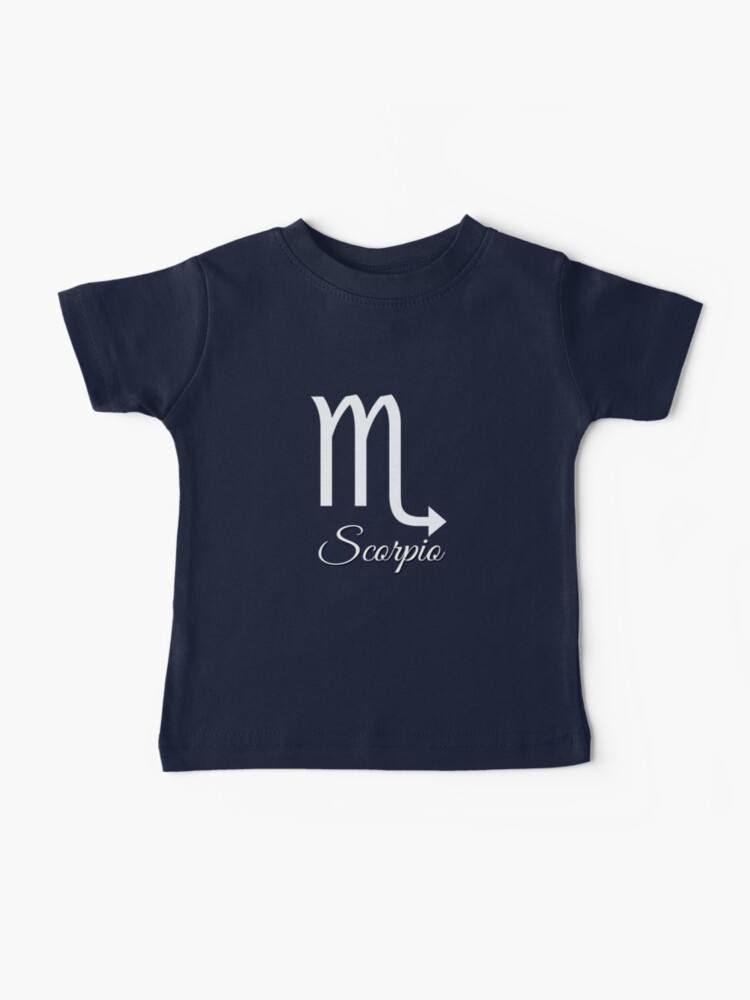  Baby Birthday Gifts Scorpio Zodiac Sign Navy Bodysuit