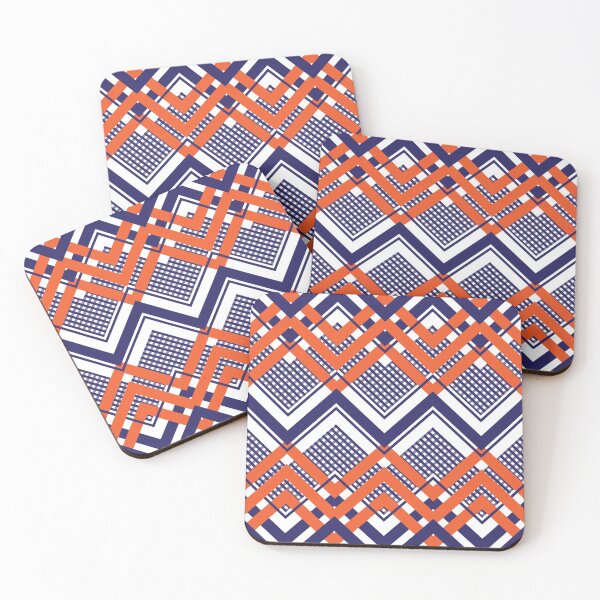 Item preview, Orange and Blue zig zag pattern designed and sold by BLMcreations.