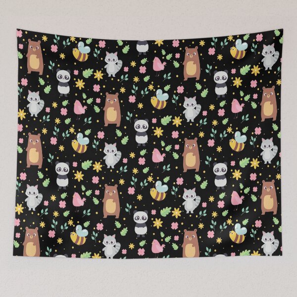 Item preview, Adorable animals and leaves pattern designed and sold by PODapparel.
