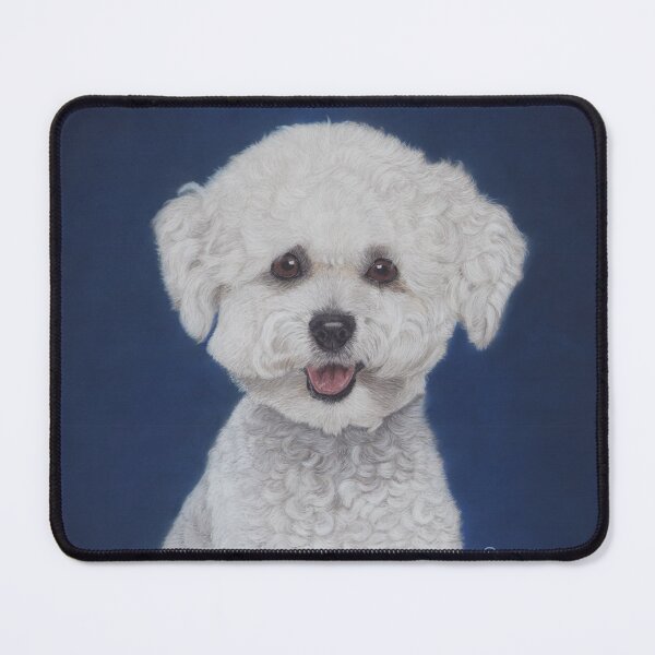 Item preview, Bichon frisé portrait designed and sold by BelgianDogs.