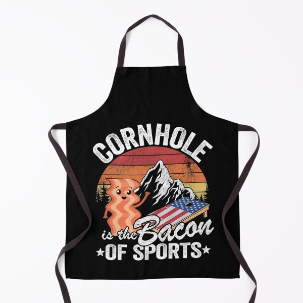Item preview, Cornhole Is The Bacon Of Sports Retro Sunset Bean Bag Toss designed and sold by Stronzi.
