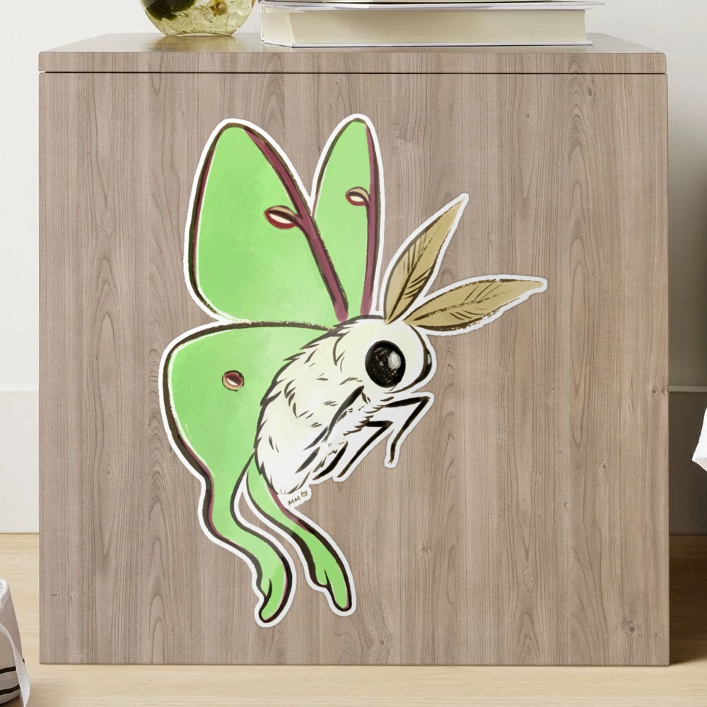 Moth Sticker – Fluffed Animals