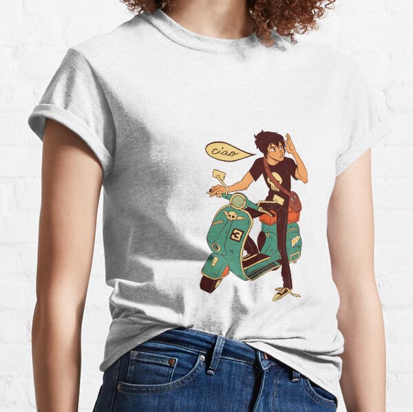 Nico di Angelo on a Vespa Ciao Classic T-Shirt