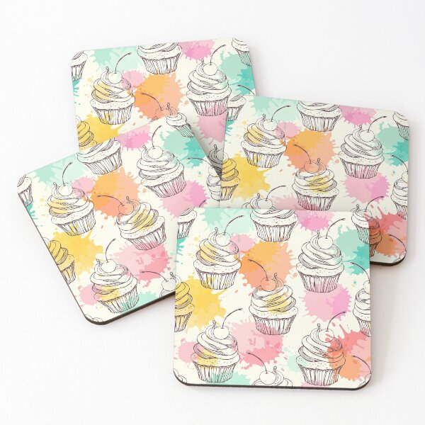 Item preview, Colorful Cupcake Pattern, Unicorn Cupcake Pattern, Cupcake Pattern, Cupcake designed and sold by graphic-genie.