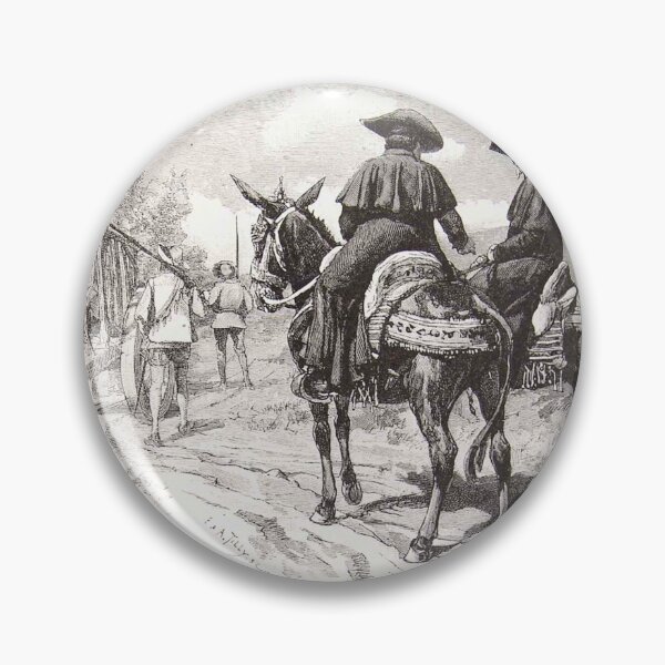 Item preview, Don Quixote in captivity vintage illustration designed and sold by Vintage Designs +.
