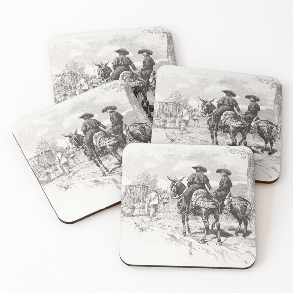 Item preview, Don Quixote in captivity vintage illustration designed and sold by Vintage Designs +.