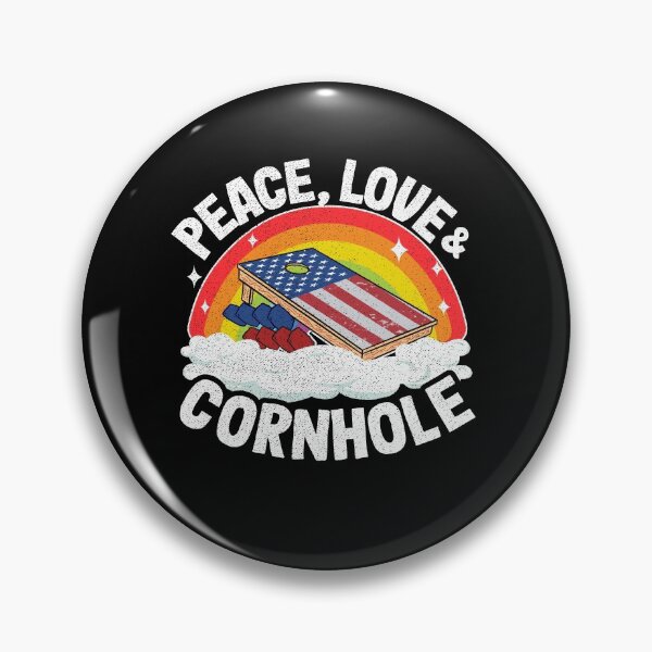 Item preview, Corn Hole Retro Sunset American Flag Peace, Love & Cornhole designed and sold by Stronzi.