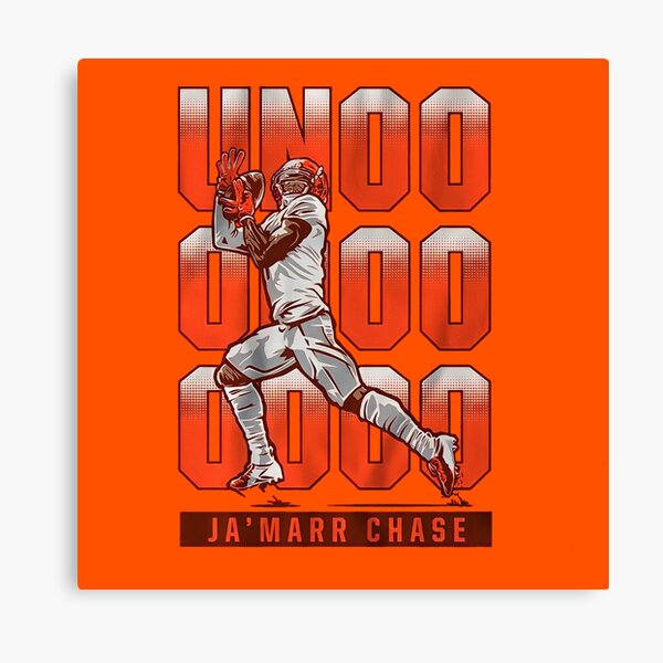 Ja'marr Chase Poster Cincinnati Bengals Canvas Wrap -   UK