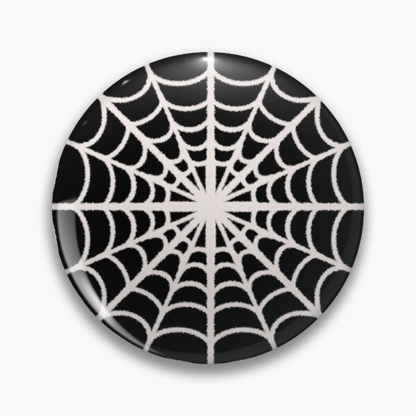 Artikelvorschau, Spinnennetzmuster, weißes Netzmuster auf schwarzem Hintergrund, Halloween-Muster entworfen und verkauft von kMariaART.