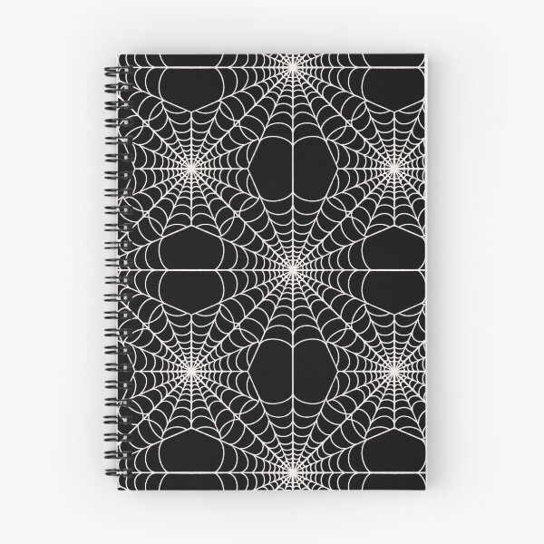 Item preview, Spider Web Pattern, White web pattern on black background, Halloween pattern designed and sold by kMariaART.