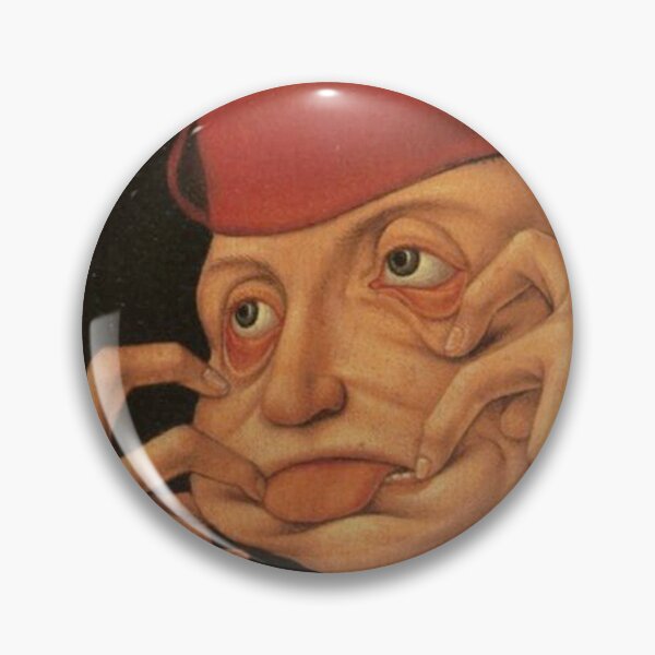 Item preview, Gurning man by Hieronymus Bosch medieval art designed and sold by Vintage Designs +.