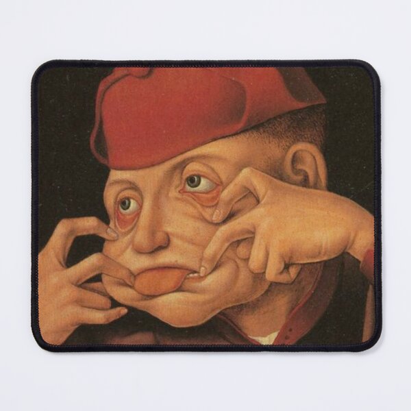 Item preview, Gurning man by Hieronymus Bosch medieval art designed and sold by Vintage Designs +.