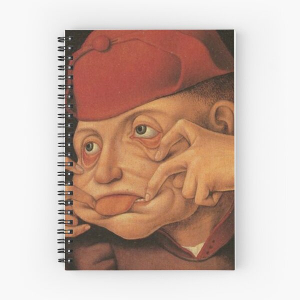 Item preview, Gurning man by Hieronymus Bosch medieval art designed and sold by Vintage Designs +.