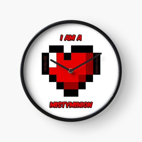 I am a MistyMinion - Red Heart Clock