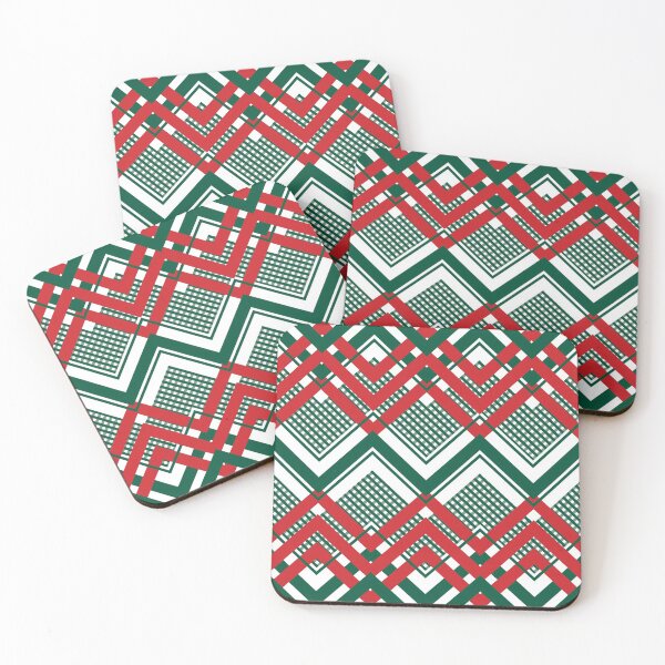Item preview, Red and green zig zag pattern designed and sold by BLMcreations.
