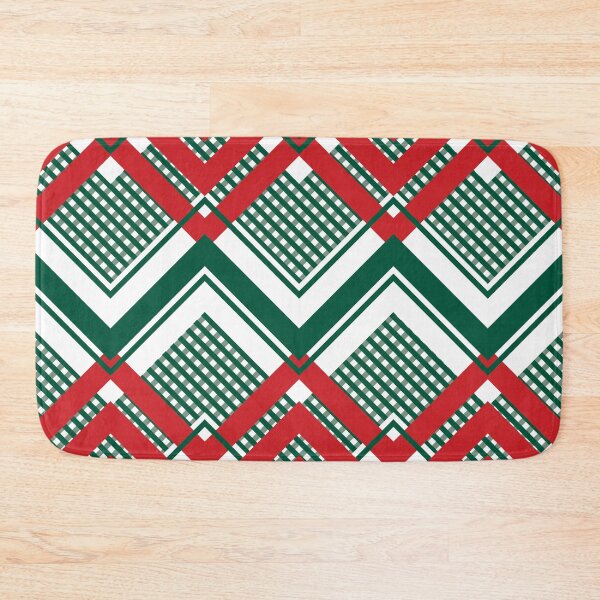 Item preview, Red and green zig zag pattern designed and sold by BLMcreations.