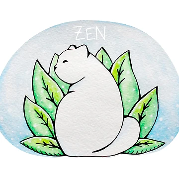 Artwork thumbnail, Calm Zen Cat by Ranedel