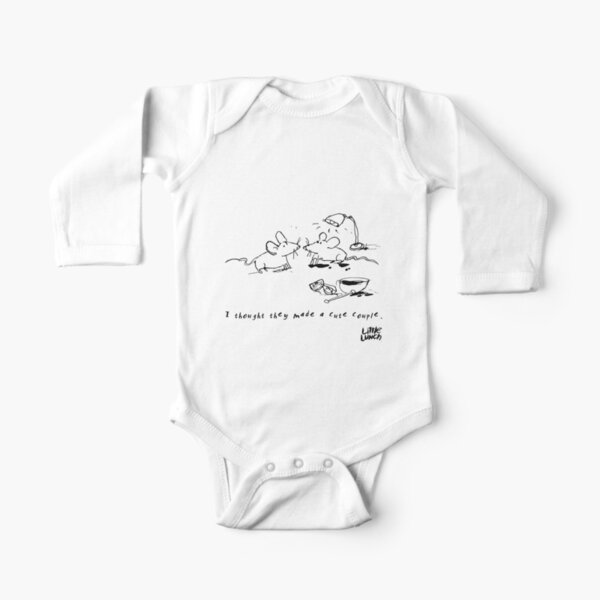 Little Lunch: The Relationship Long Sleeve Baby One-Piece