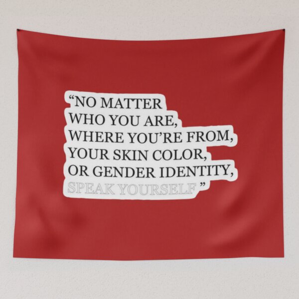 Item preview, BTS quotes (no matter who you are where you are from your color or gender identity , speak yourself) designed and sold by vividveune.
