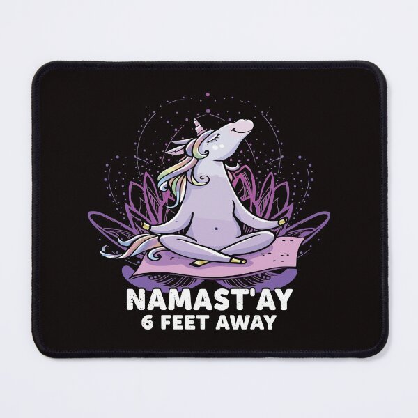 Item preview, Awesome Namastay 6 Feet Away designed and sold by verdecuddly.