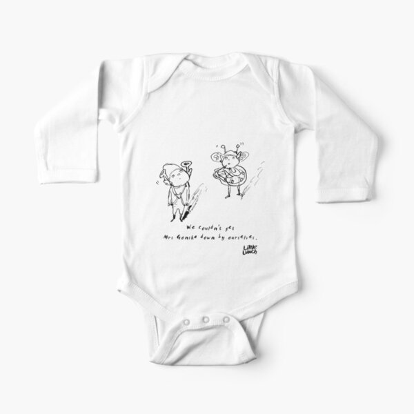 Little Lunch: The Top of the Fireman's Pole Long Sleeve Baby One-Piece