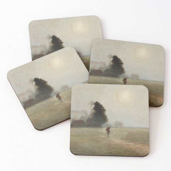 Item preview,  Man Crossing a Field at Dusk - Benjamin Haughton designed and sold by Vintage Designs +.